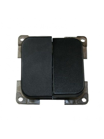 Przełącznik podwójny C-line 12V/230V czarny - Haba