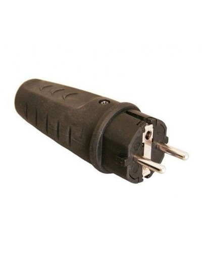 Wtyk w gumowej obudowie 230 V Schuko - Haba