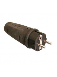Wtyk wtyczka w gumowej obudowie 230 V Schuko - Haba
