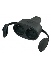 Gniazdo podwójne w gumie 230 V Rubber Twin Coupler - Haba