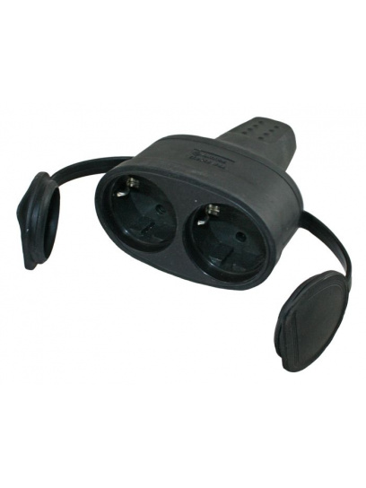 Gniazdo podwójne w gumie 230 V Rubber Twin Coupler - Haba