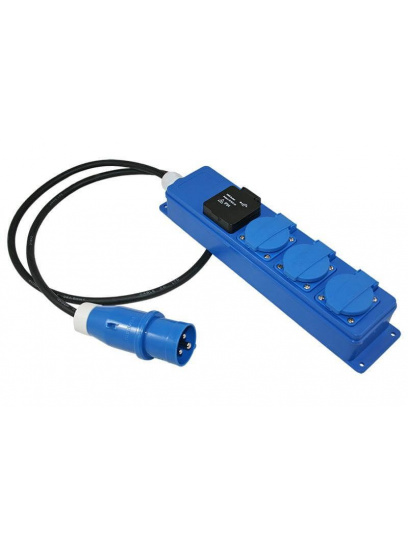 Listwa przedłużacz jednostka 3 gniazda + USB 1,5 m (3x1,5 mm2) - Haba