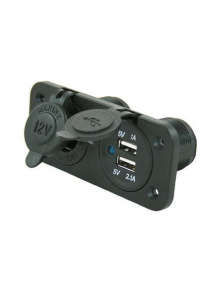 Gniazdo Power Line 12 V + ładowarka USB 3,1 A wpuszczane - Haba