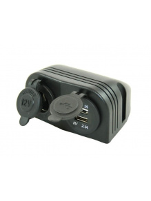 Gniazdo Power Line12 V + ładowarka USB 3,1 A naścienne - Haba