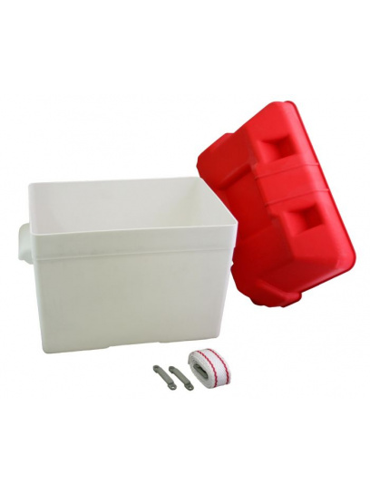 Pojemnik na baterie Battery Box 312x270x225 Red - Haba