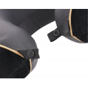 Poduszka turystyczna Travel Pillow MemoryFoam De Luxe czarno/szara - TravelSafe