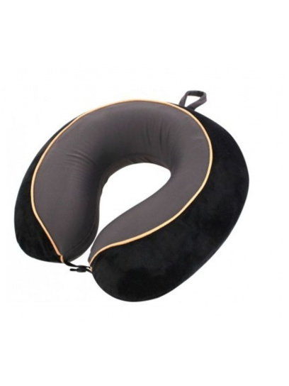 Poduszka turystyczna Travel Pillow MemoryFoam De Luxe czarno/szara - TravelSafe