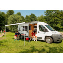 Markiza dachowa w kasecie F80s 425 Polar White Royal Grey - Fiamma