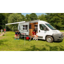 Markiza dachowa w kasecie F80s 450 Polar White Royal Blue - Fiamma