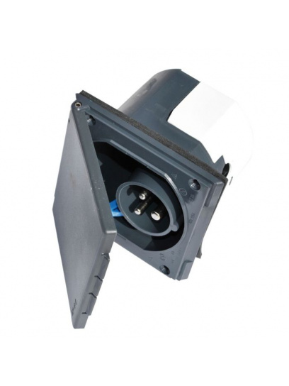 Gniazdo 230V CEE 17 zasilające antracyt - Fawo