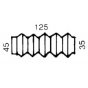 Osłona gumowa mieszek urządzenia najazdowego Hahn Ø35/45 mm - Alko