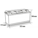 Akumulator Deep-Cycle AGM-Power Line 100 Ah VW T5/T6 - Carbest