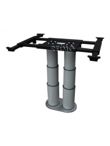 Noga stołu pneumatyczna dwukolumnowa 335-710 mm szara - Ilse