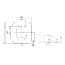 Tuleja dystansowa do zamka 7 mm duża + mała szara - Zadi