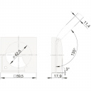 Klapka z ramką gniazda Schuko Integro antracyt - Berker