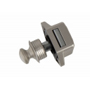 Zamek meblowy wciskany Mini Push Lock srebrny