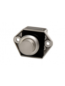 Zamek meblowy wciskany Mini Push Lock srebrny 50 szt.