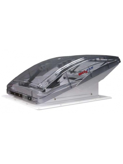 Okno dachowe z osłoną przeciwdeszczową MaxxFan Deluxe Crystal - Can