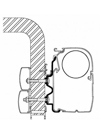 Adapter do markizy ściennej Serii 5/8 Hymer Exsis/Hymer Camp.4.0m - Thule