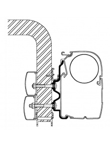 Adapter do markizy ściennej Serii 5/8 Hymer Exsis/Hymer Camp 4,5 m - Thule