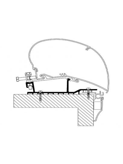 Adapter do markizy dachowej 6200/6300/9200 Hobby 2009-2013 - Thule