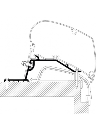 Adapter do markizy dachowej Omnistor 6200/6300/9200 Hobby Premium od 2012 - Thule