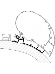 Adapter do markizy dachowej Omnistor 6200/6300/9200 Carthago Chic przed 2014 5,50 m - Thule