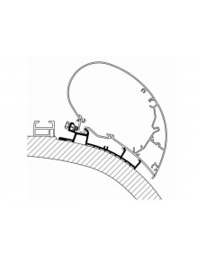Adapter do markizy dachowej Omnistor 6/9 Carthago Chic od 2014  3,50 m - Thule