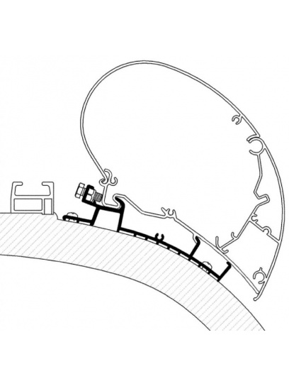 Adapter do markizy Seria 6 do samochodu Carthago Chic 450 cm od 2014 - Thule