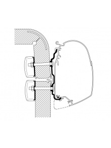 Adapter do markizy ściennej 4900/5200/8000 Hymer 2016 4,00 m - Thule