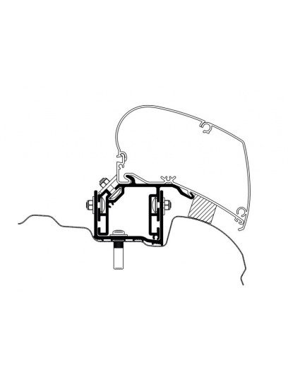 Adapter do markizy dachowej 6200/6300 VW Crafter 2017 (RHD) - Thule