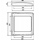 Okno dachowe z wentylatorem 12V Vent Motorized 40x40 White/Cream - Thule