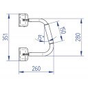 Zabezpieczenie drzwi poręcz Security Handrail Short Version - Thule