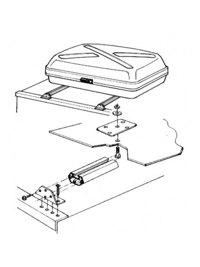 Uchwyty montażowe do bagażnika dachowego Top Box Mounting Rack - Thule