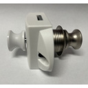 Zamek meblowy łazienkowy Push Lock biały