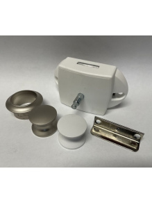 Zamek meblowy łazienkowy Push Lock biały