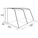 Namiot do samochodu kempingowego pompowany Demon 330 - Brunner