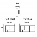 Uchwyt do telewizora TV Rose 1 prawa strona - Lippert