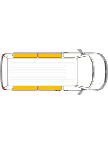 Maty termiczne Isoflex VW T4 krótki rozstaw osi od 1990 tył - Carbest