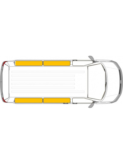 Maty termiczne Isoflex VW T4 krótki rozstaw osi od 1990 tył - Carbest