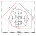 Namiot rodzinny 8 osobowy OCTAGON BLACK OUT BEDROOM - Coleman