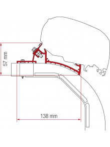 Adapter do markizy F80/F65 Kit Arca/Mobilvetta K-Yacht - Fiamma