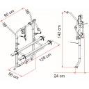 Bagażnik rowerowy Carry-Bike VW T6 Deep Black - Fiamma