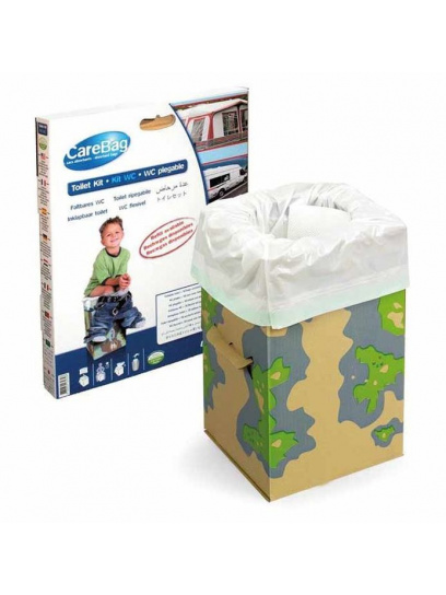 Toaleta turystyczna składana z tektury Camping Toilette Set - Carebag