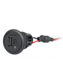 Podwójne gniazdo USB-C/A do ładowania 5 V / 3,6 A