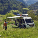 Markiza dachowa + adapter Omnistor 6300 Anodised/Black Ducato H2L2 4,00 m Mystic Grey - Thule