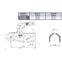 Zaczep kulowy 3500 Ø65 rozs. 40 - Steelpress