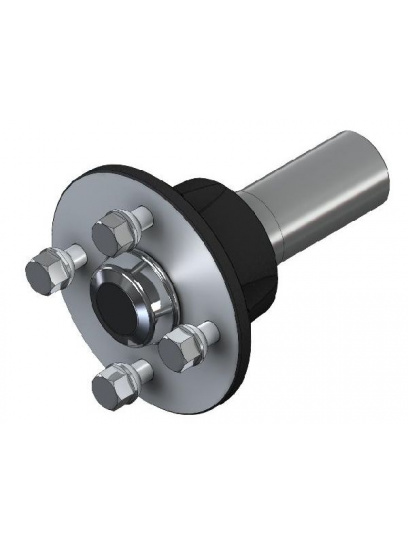 Piasta kuta 4x98 z czopem 101 mm i półosią - Steelpress