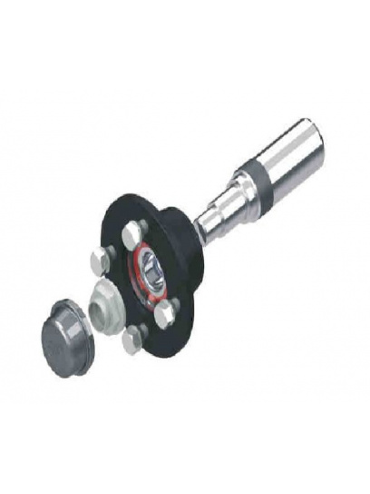 piasta 4x100 z czopem 101 mm i półosią - Steelpress