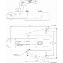 Łącznik dyszla + zaczep kulowy BC-800I - Steelpress